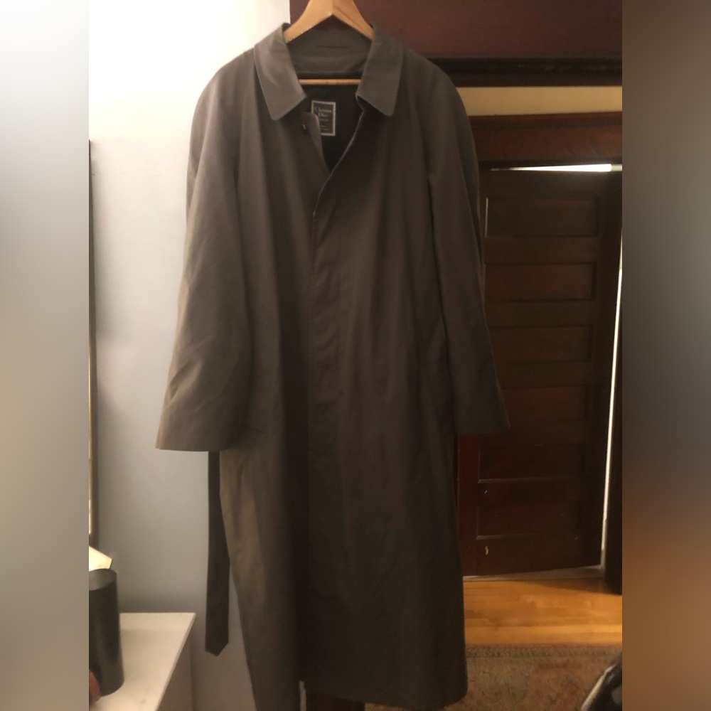 Christian Dior grey zip out lining  Trench Coat - Classic Long Overcoat